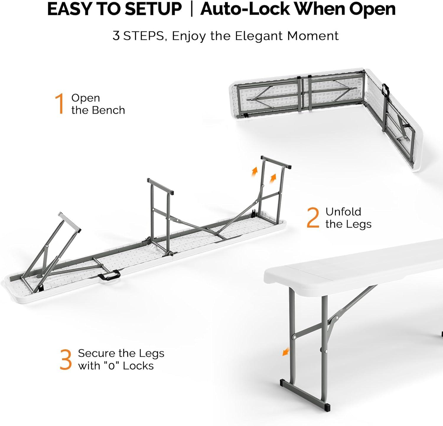 Our Honest Take on the VINGLI 6ft Folding Bench: Portable & Sturdy