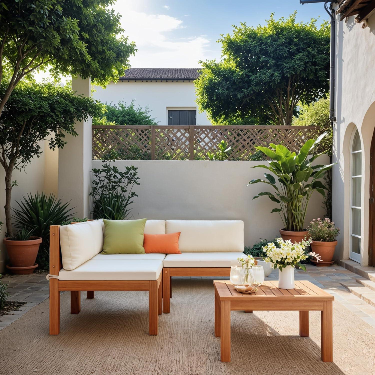 How we Transformed Our Patio ‌with devoko's ‍Outdoor sectional Sofa
