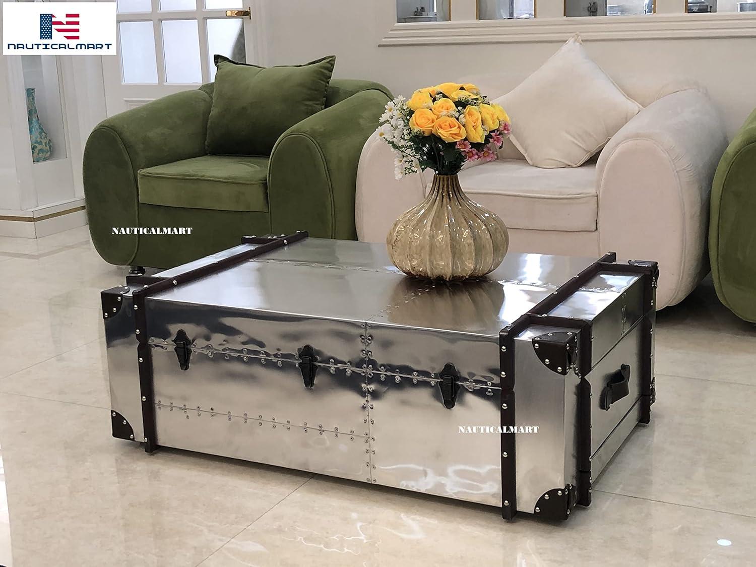 Our Take on NauticalMart⁣ Richard's Trunk Coffee Table: Timeless charm & Function