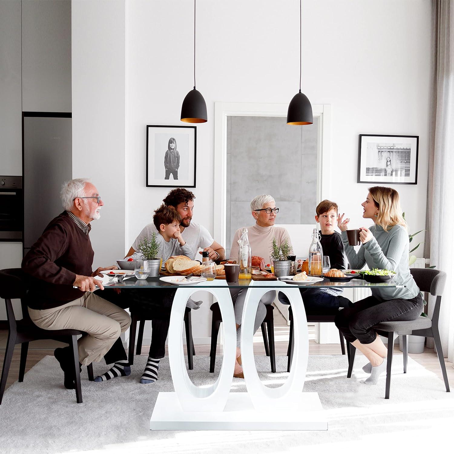 Why We⁤ Love‍ the Knocbel Tempered ​Glass Dining Table's Modern Charm