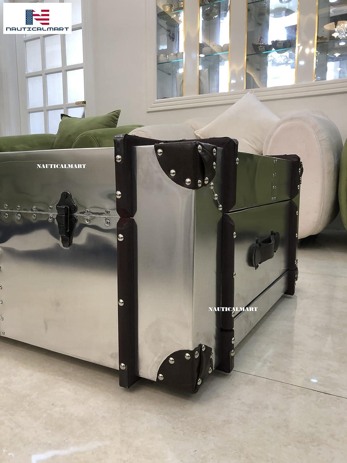 Our ‌Take on NauticalMart Richard's Trunk Coffee Table: Timeless Charm & function