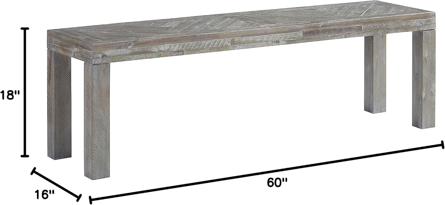 Our Take on the Modus Herringbone ⁢Bench: Rustic Style & Strength