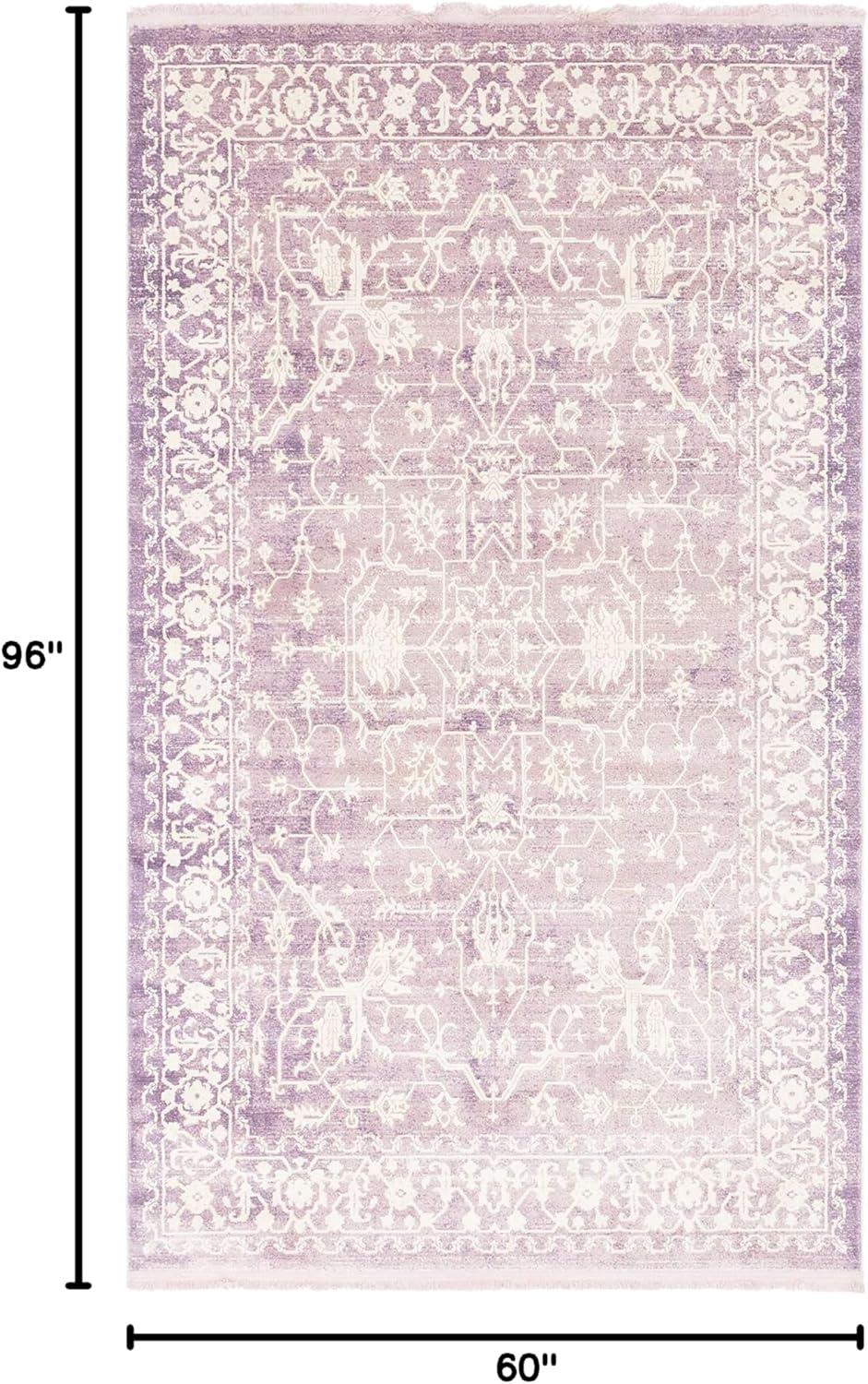 How We Loved the Unique Loom Vintage Rug's Classic Purple Charm