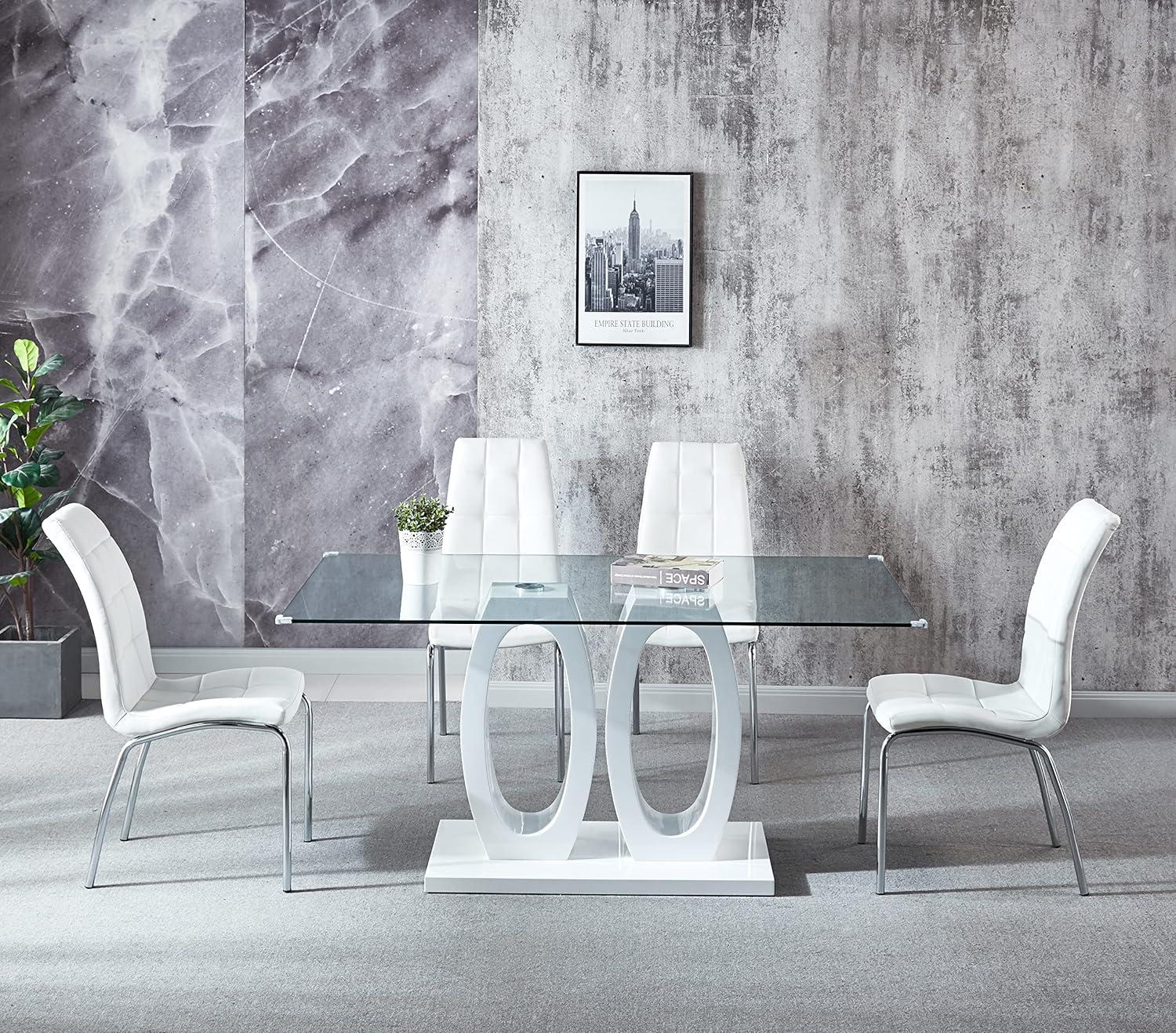 Why We Love the⁤ Knocbel Tempered Glass Dining Table's Modern Charm