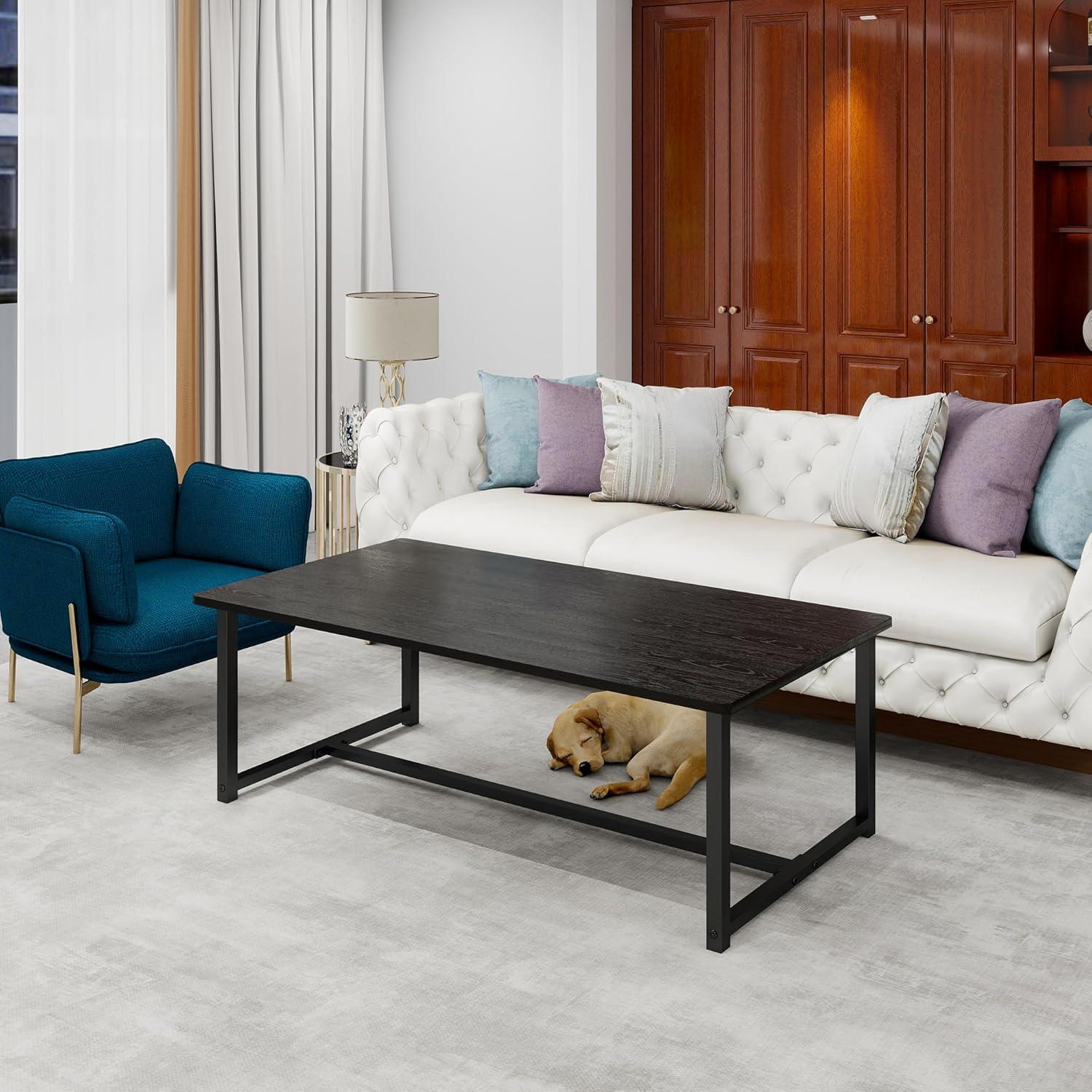 how ⁢We Transformed Our Space with JUISSANO's Black Coffee Table