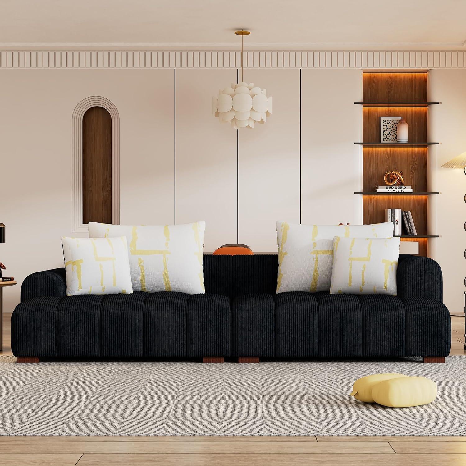 Our Take on the Modern Minimalist corduroy Sectional Sofa's Comfort