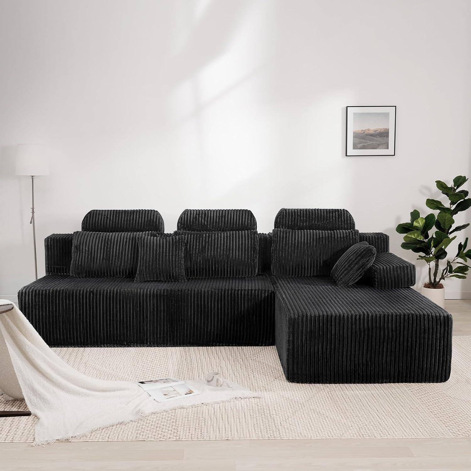 our Take on the 106'' Cloud Corduroy Sectional Sofa Comfort