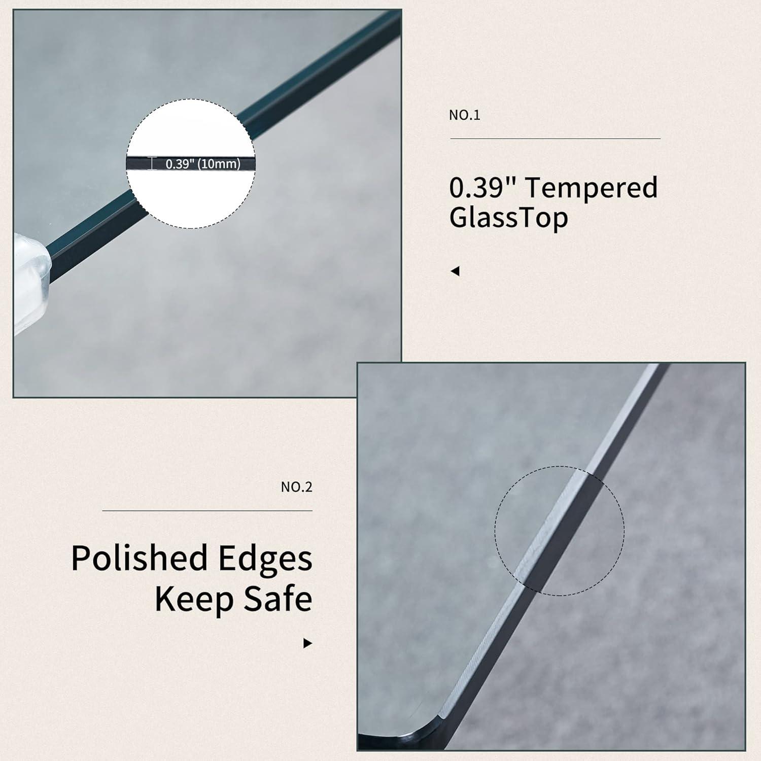 Why‌ We Love the Knocbel Tempered Glass Dining ⁣Table's modern⁤ Charm