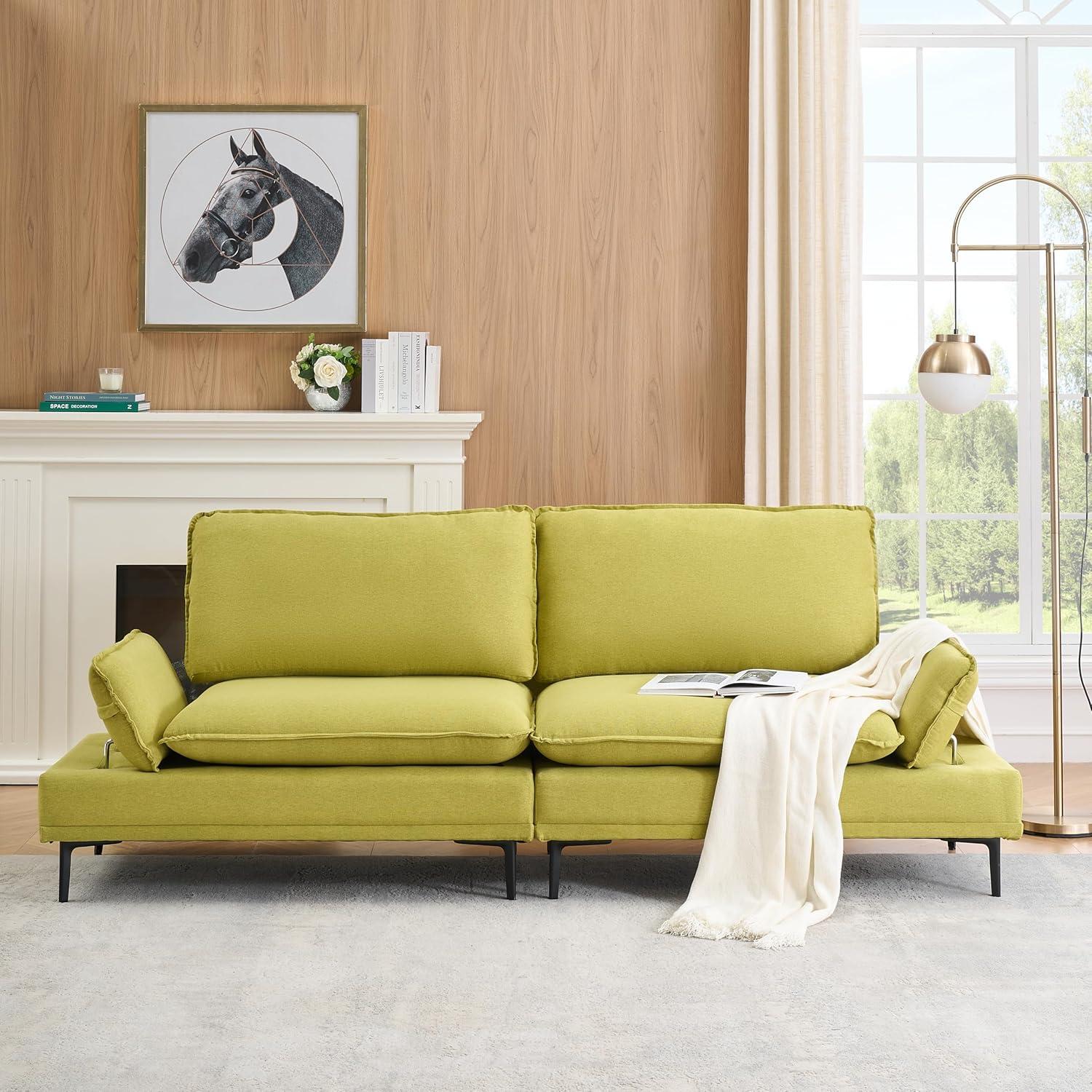 Our Take on‍ the Elegant Fresh Green Cotton & Linen 2-Seater Sofa