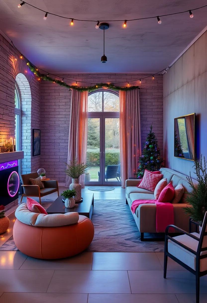 Incorporate color-changing LED string lights to customize your⁣ festive vibe