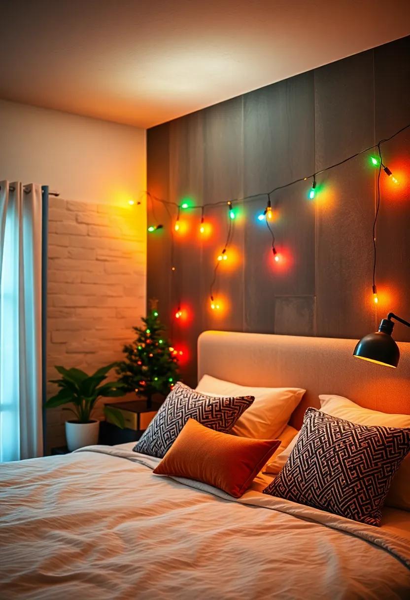 Add ‌a magical touch to your bedroom by ⁢hanging string lights as a headboard backdrop