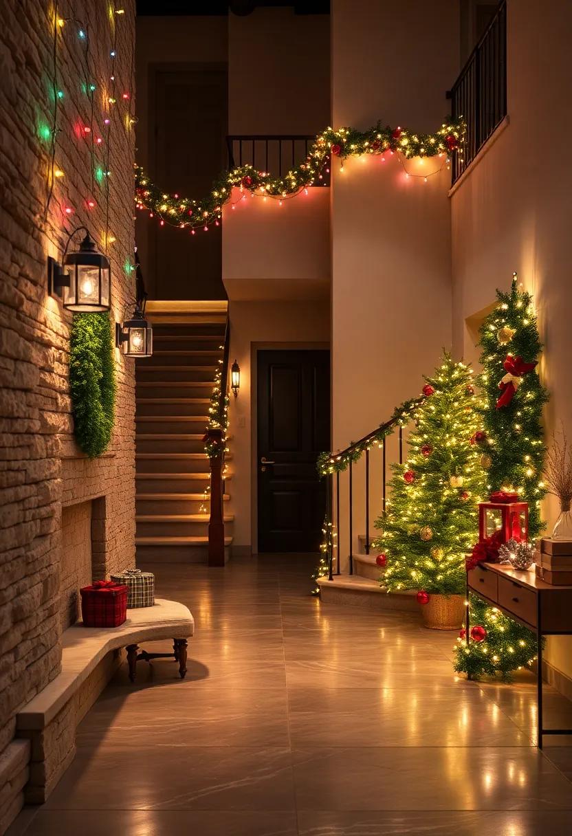 Incorporate string⁢ lights into​ wreaths for a ‍glowing door decoration