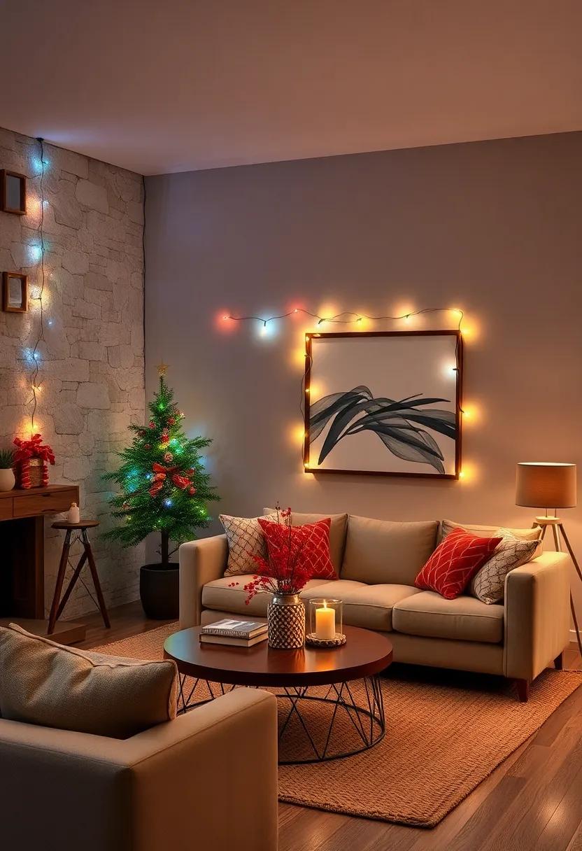 Wrap string lights around‌ picture frames to ⁣add a sparkling festive outline