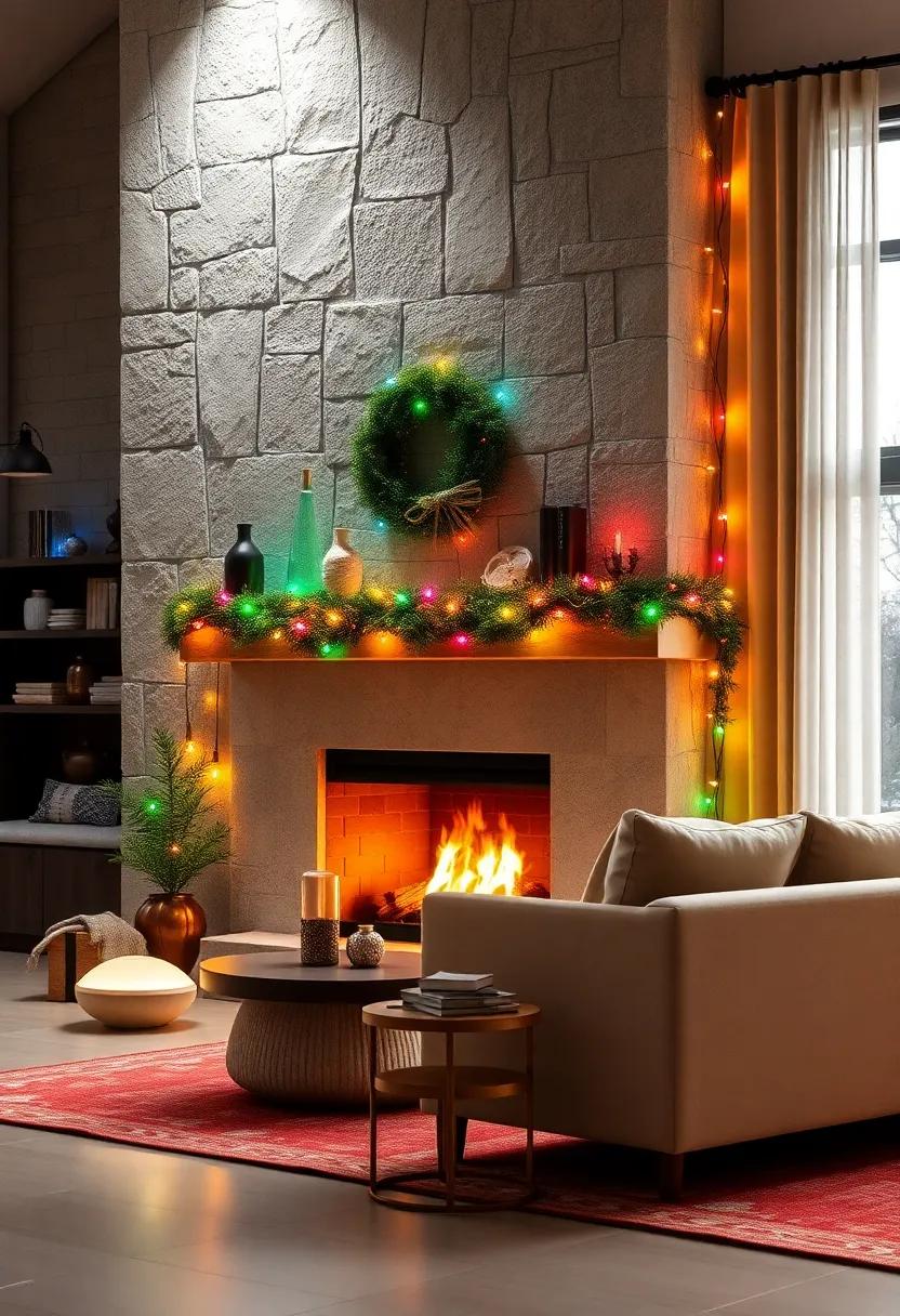 Place ‌lights inside lanterns or mason jars⁤ for⁣ cozy holiday accents on shelves