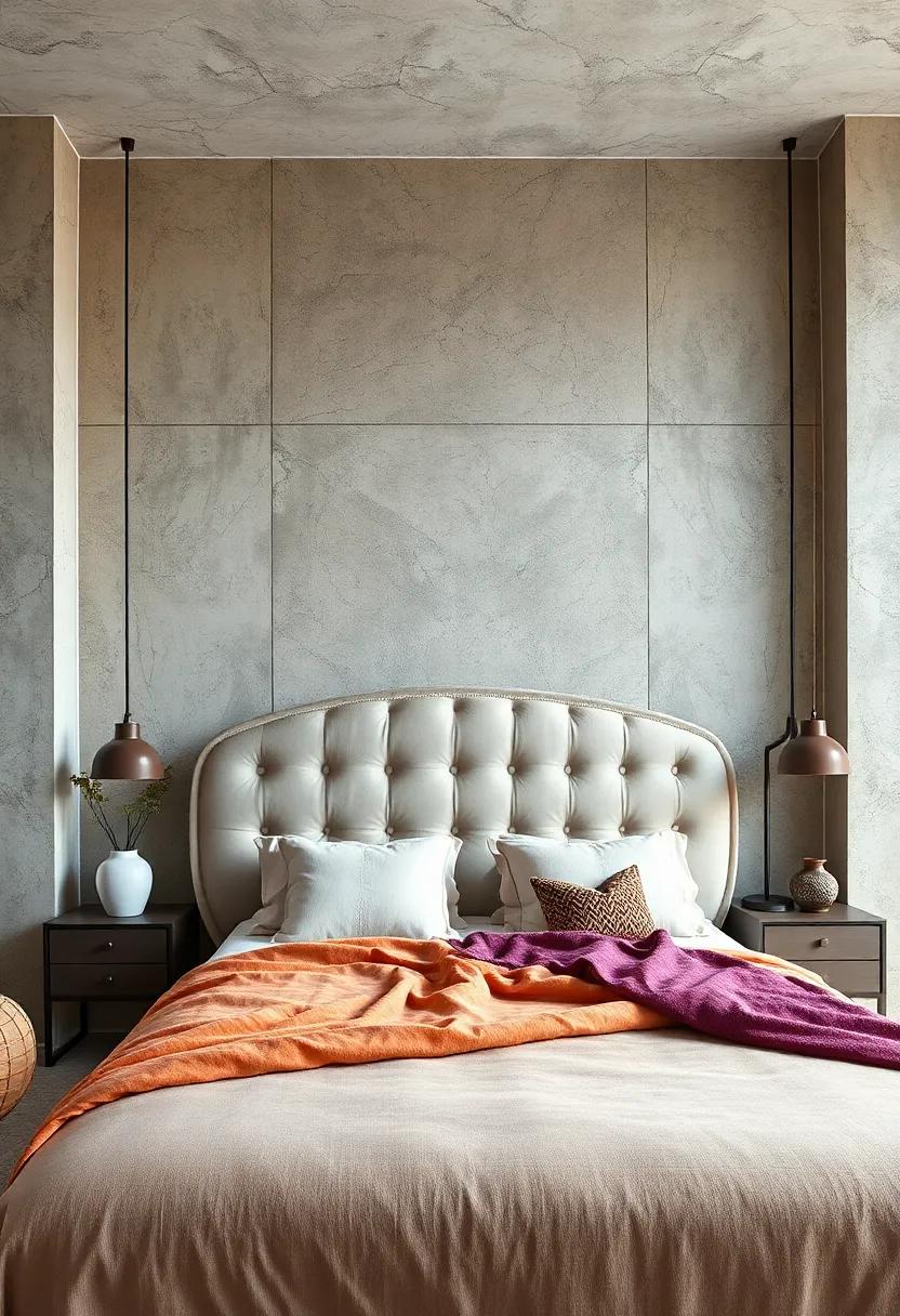 Curved Channel tufting: Embrace retro charm with a softly curved channel-tufted headboard that creates a visually pleasing ⁢statement