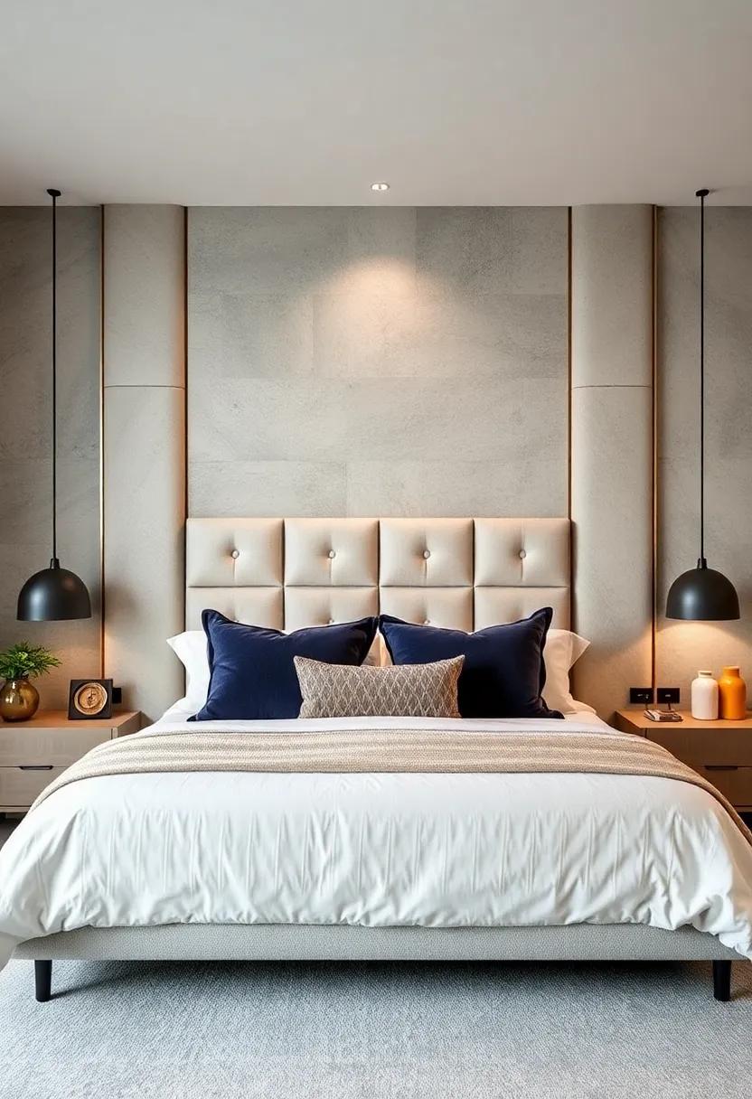 Customizable Modular Panels: Opt for modular upholstered headboard panels that can be rearranged to suit evolving styles