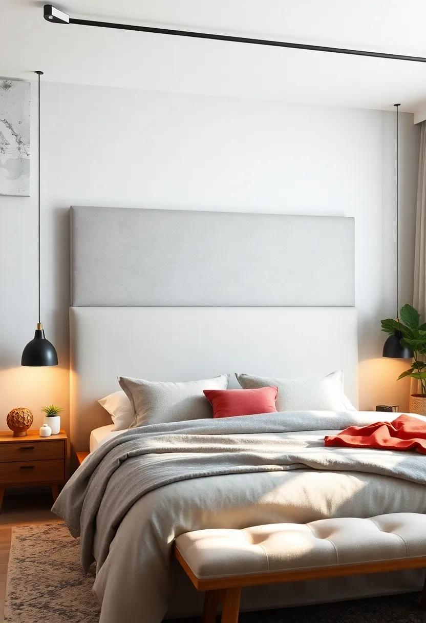 Modern Minimalist Linen: Opt for a⁣ sleek, neutral linen-upholstered headboard that complements a clean and airy bedroom aesthetic