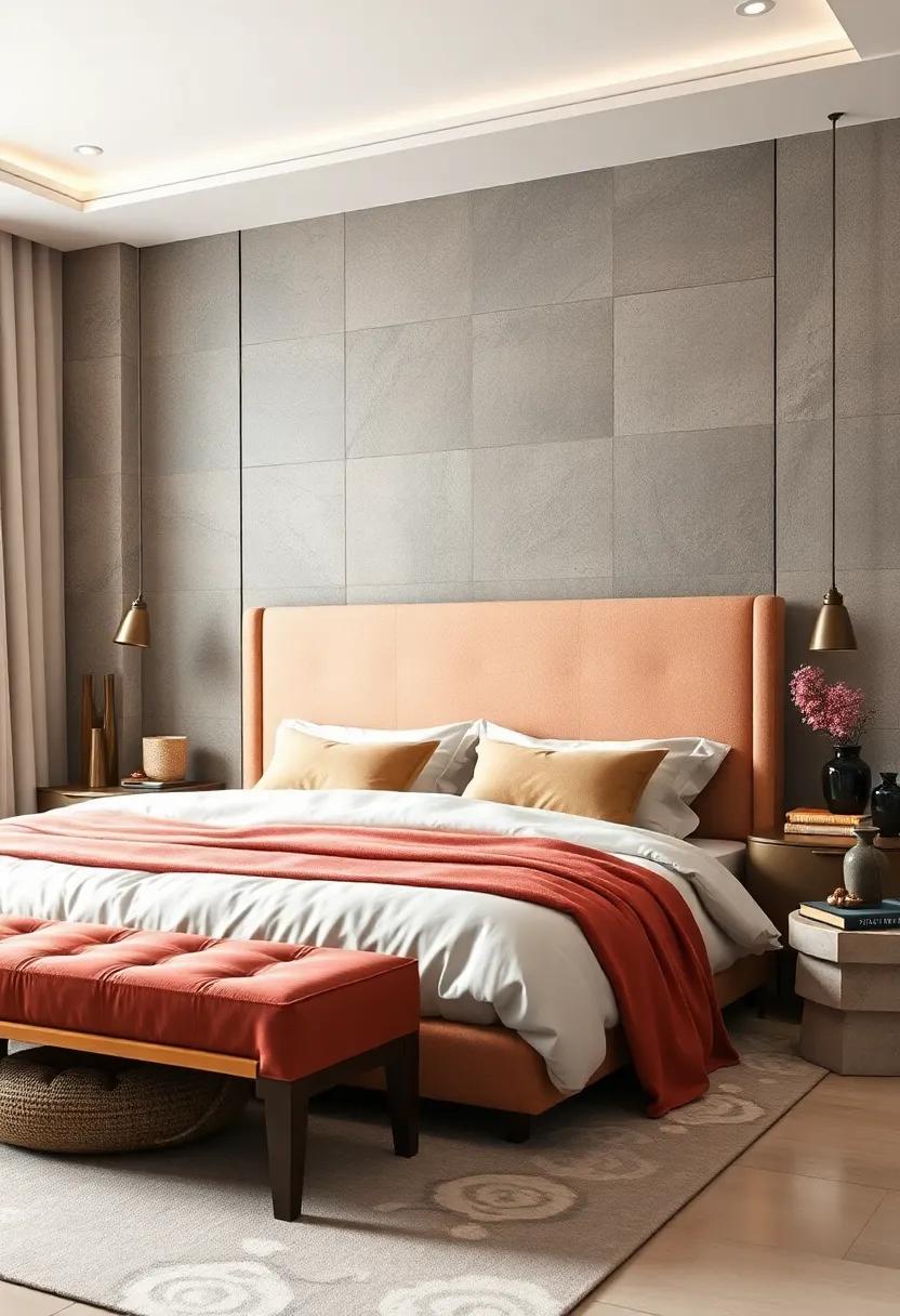 Ombre Fabric Fade: Create⁤ visual interest with ‌a headboard upholstered⁤ in fabric that gently ‌fades in color from top to bottom