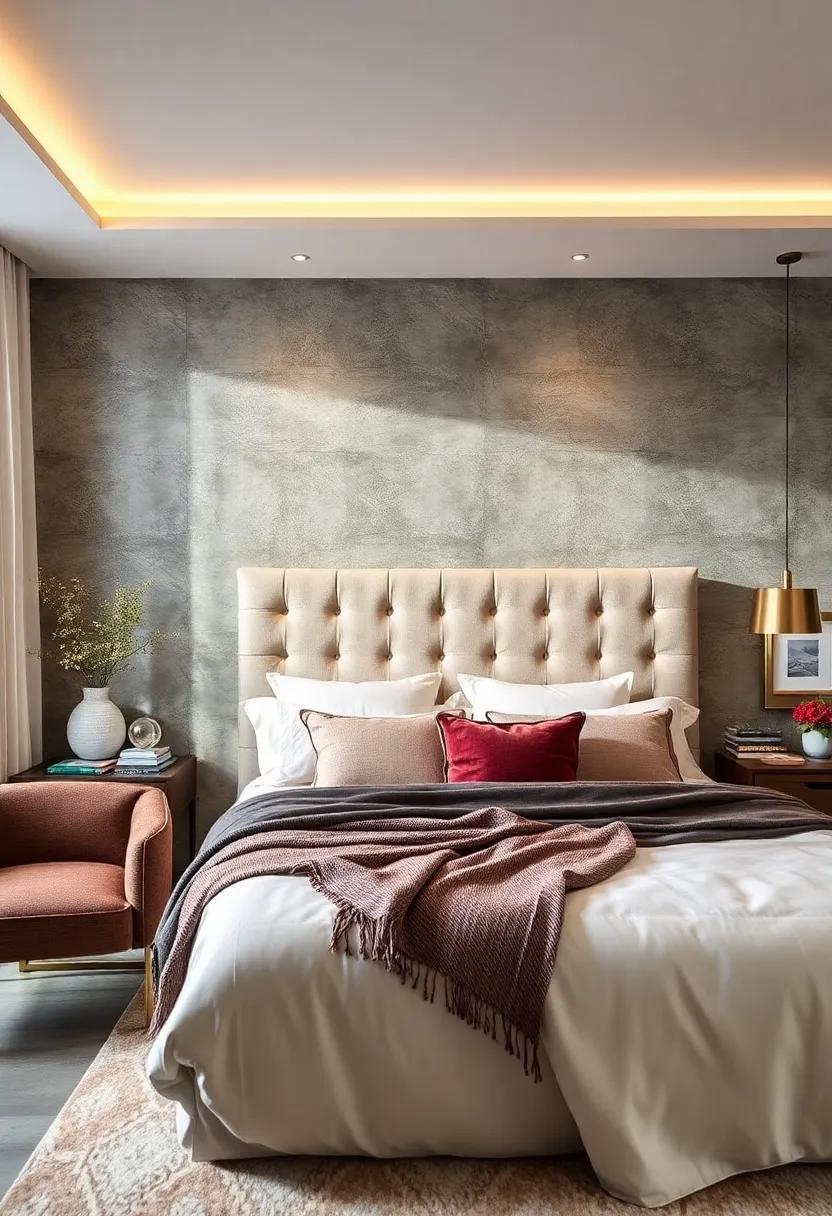 Reversible Fabric Options: Experiment with a headboard upholstered in reversible fabric for versatile style updates