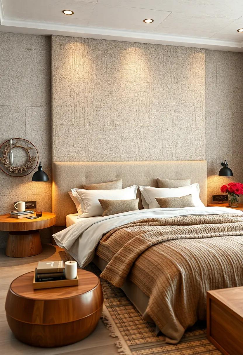 Rustic Textured Weave: Incorporate ‌natural fibers ⁢and textured upholstery for a warm, rustic bedroom feel