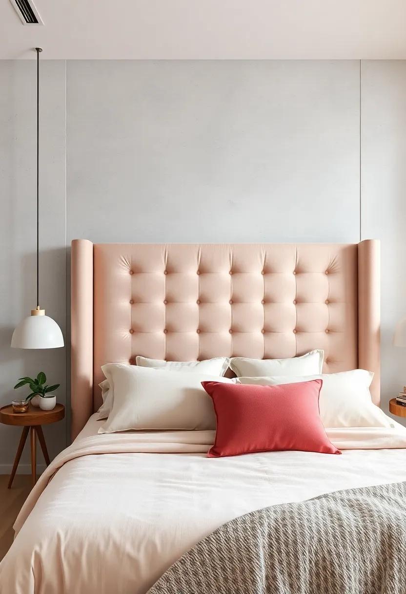 Soft Pastel Serenity: Select a pastel-colored fabric on your headboard to evoke calmness and⁤ subtle sophistication