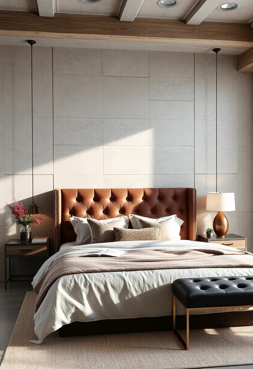 Velvet⁤ with Metallic Accents: Add glamour by pairing a⁤ rich ​velvet headboard with subtle metallic details