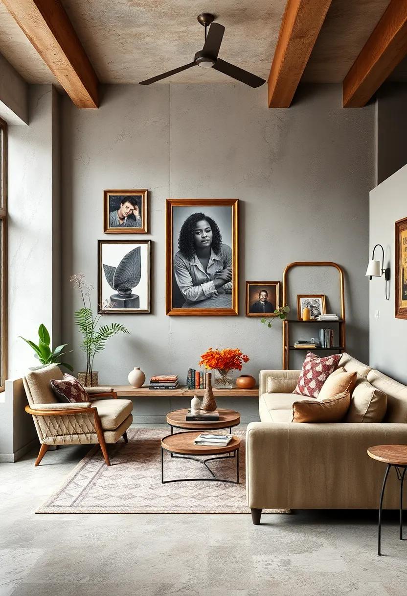 Bring⁣ in antique frames ‌for ⁣modern⁤ photographs to create a playful dialogue⁢ between⁣ eras