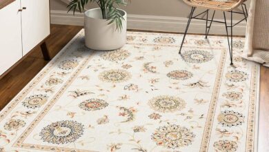 Why We Love the CAROMIO 9×12 Floral Washable Boho Rug
