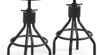 How We Loved the Adjustable Industrial Bar Stool Set of 2