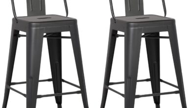 Our Honest Take on AC Pacific 24″ Rustic Metal Barstools Set