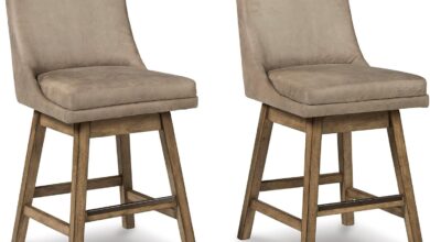 Our Honest Take on Ashley Tallenger Beige Barstools Set of 2