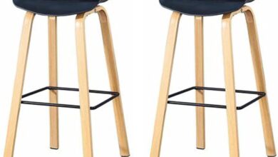 Our Thoughtful Review of URINGO’s Nordic Black Wooden Bar Stools