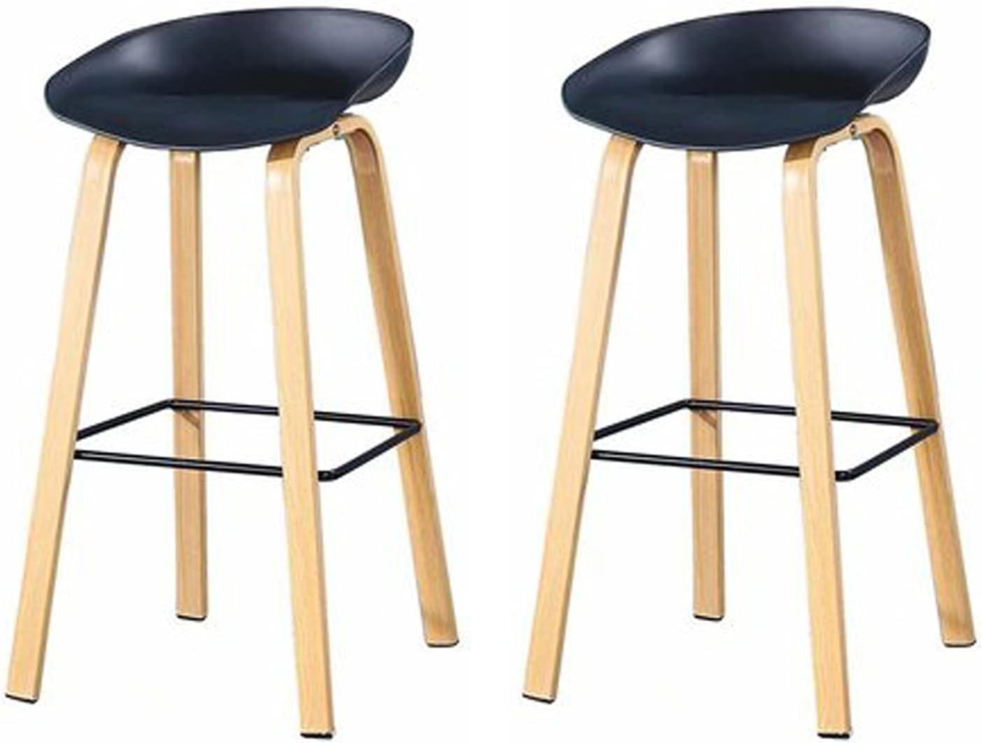 Our Thoughtful Review of URINGO’s Nordic Black Wooden Bar Stools