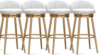 Our Take on Velvet Swivel Counter Stools with Stylish Gold Legs