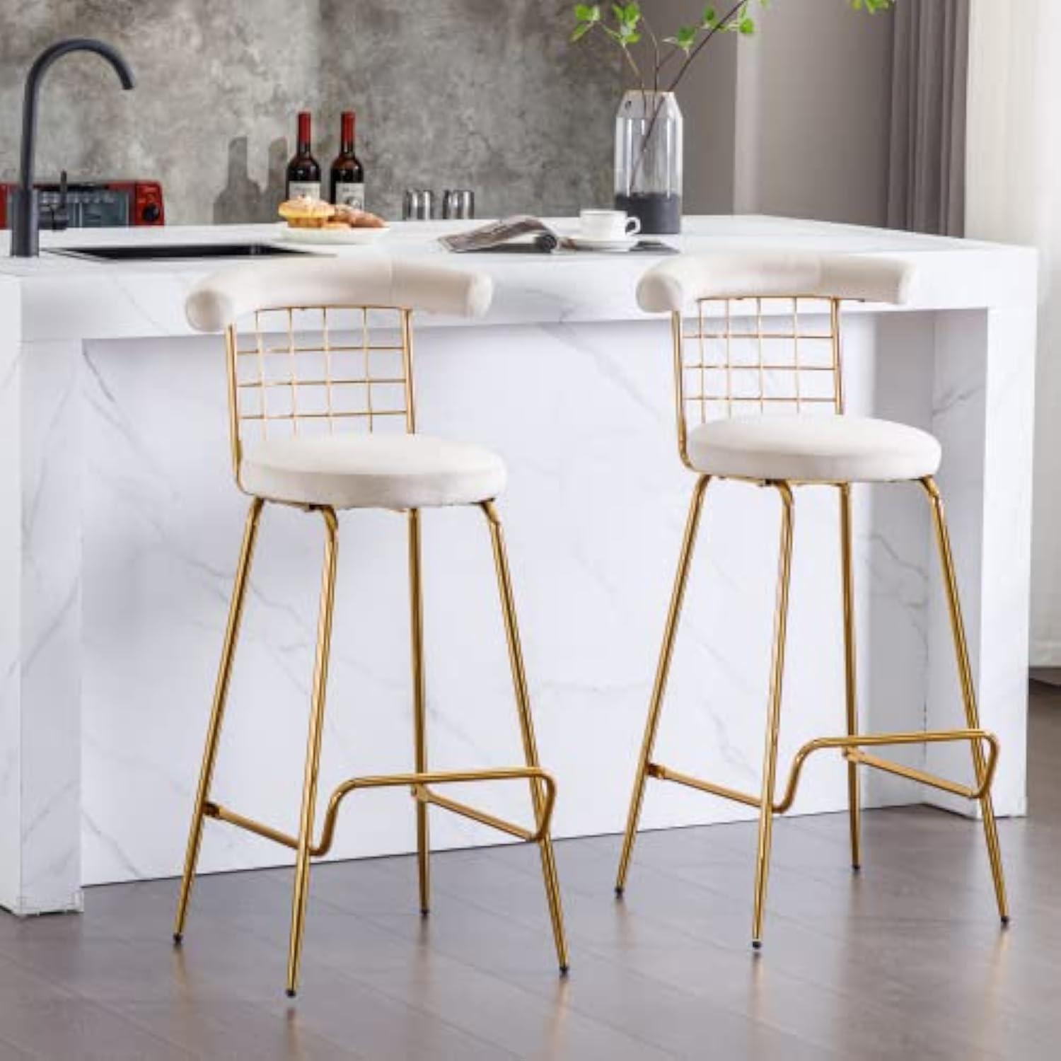 Our Honest Take on Modern Beige Velvet Bar Stools for Any Space