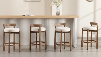 Our Take on Mid-Century Linen Bar Stools: Stylish, Comfy & Sturdy
