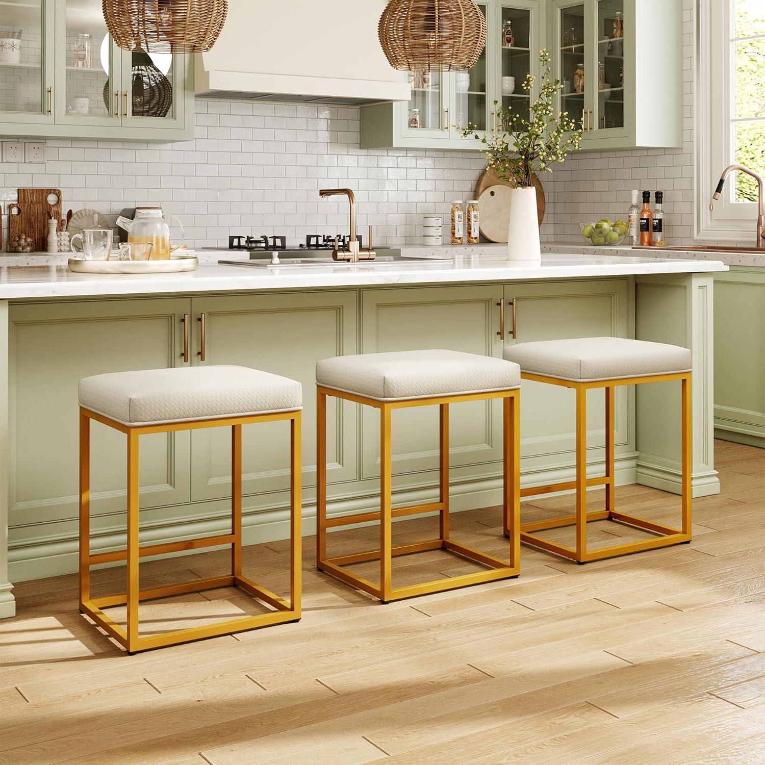 Our Take on MAISON ARTS White & Gold Bar Stools: Stylish & Sturdy