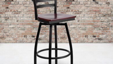 How Our Black Metal Swivel Barstool Blends Style with Strength