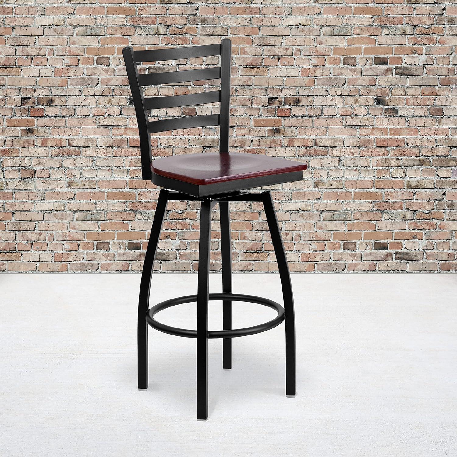 How Our Black Metal Swivel Barstool Blends Style with Strength