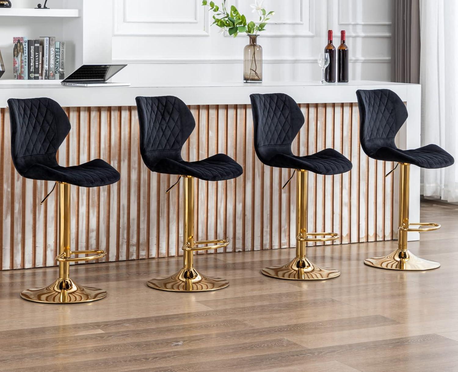 Our Honest Take on EALSON Velvet Swivel Bar Stools Set