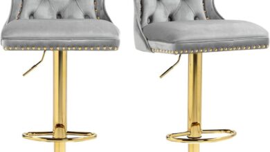 Finding Comfort and Style: Our Review of FUNLAX Velvet Swivel Stools