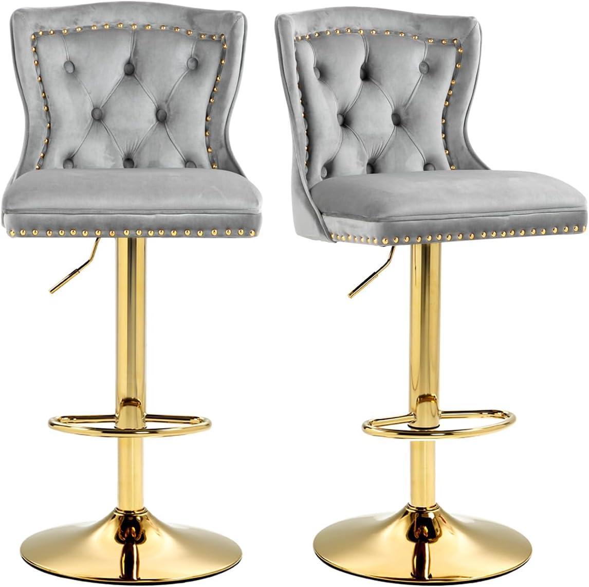 Finding Comfort and Style: Our Review of FUNLAX Velvet Swivel Stools