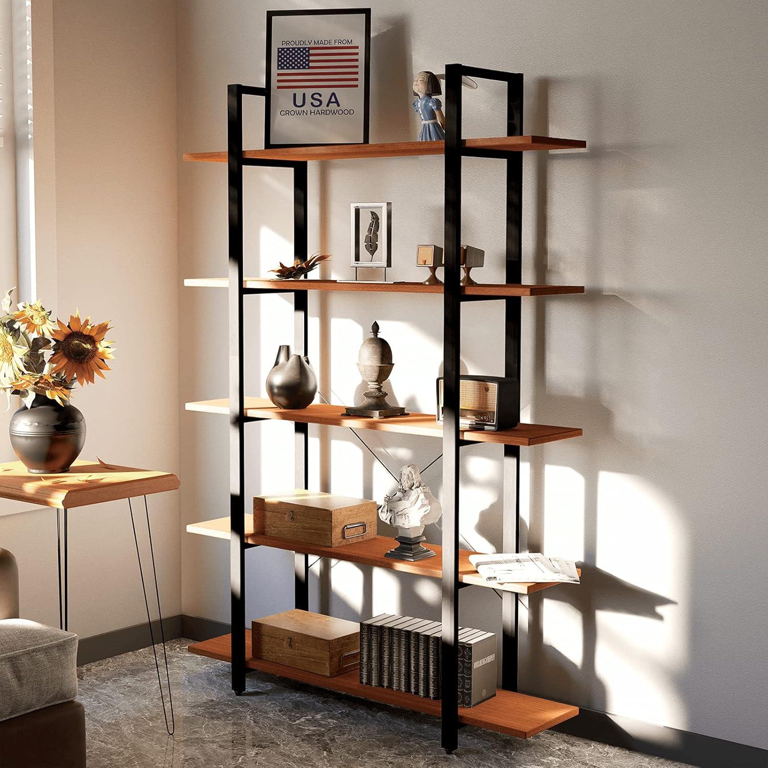 Our Take on the CONSDAN Hardwood Bookshelf: Stylish & Sturdy Storage
