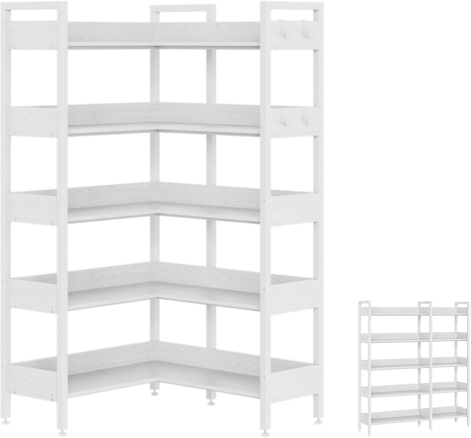 Maximizing Space and Style: Our Take on IDEALHOUSE Corner Bookshelf