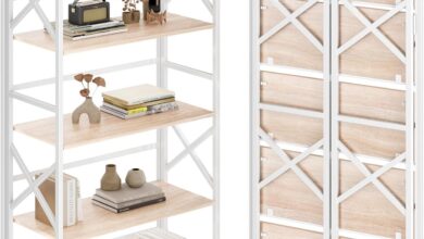 Effortless Storage: Our Take on This Foldable 5-Tier Bookshelf