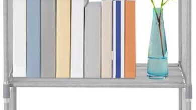 How We Organized Our Space with the 4-Tier Grey Bookshelf