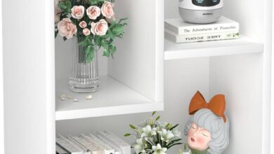 How We Organized Our Space with the VECELO 3-Cube Bookshelf