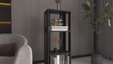 Our Take on the Sleek Four-Tier Bookcase for Small Spaces