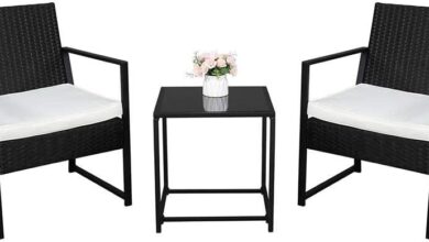 Our Honest Take on the Stylish 3-Piece Black & White Patio Set