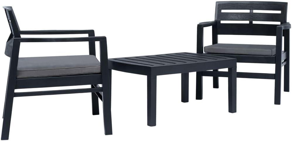Our Take on the 3-Piece Anthracite Patio Lounge Set